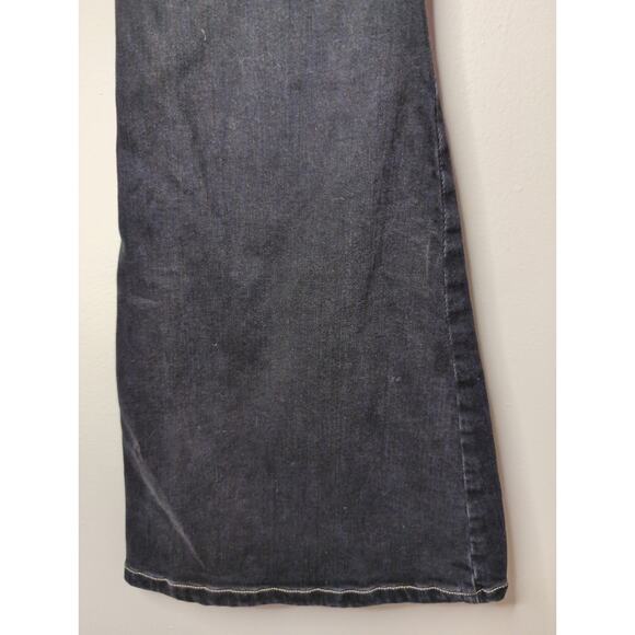 BDG Urban Outfitters trendy Y2k low rise black gray denim flare pants 26 - Picture 15 of 15